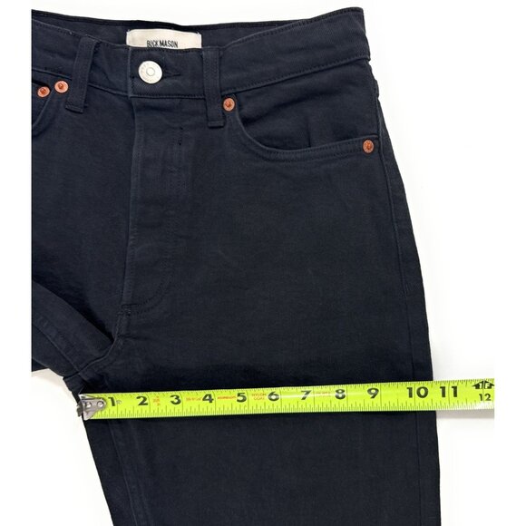 Buck Mason Womens Rider Jeans Sz 25 High Waist Straight Leg 12oz Stretch Twill - Picture 8 of 10